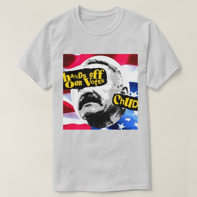 T-Shirt Hands Off Our Votes (Design vorne)