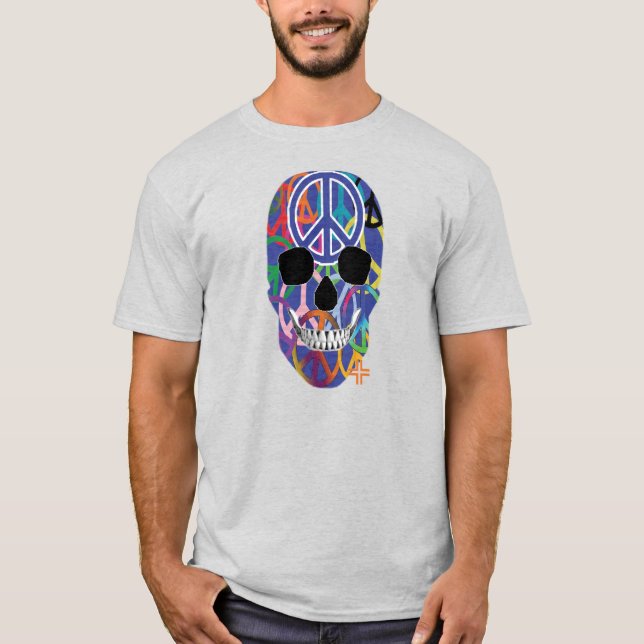 T-shirt HANDSKULL Peace de base B2 (Devant)