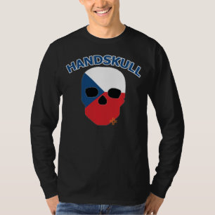 T-shirt HANDSKULL Tchécoslovaquie - longue douille de bas