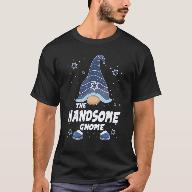 T-shirt Handsome Gnome  Hanukkah Family Matching for men w (Devant)
