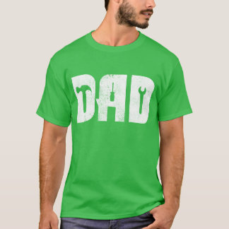 T-shirt Handyman papa papa papa papa meilleur papa père Fê