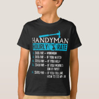 Handyman Taux Horaire Humour Carpenter Drôle Handy