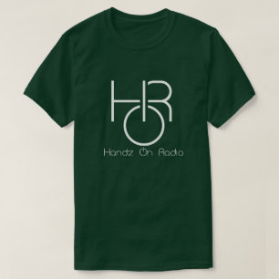T-shirt Handz On Radio Men's White Logo Tee avec un texte