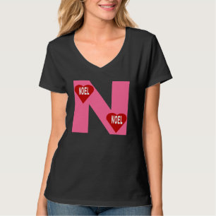 T-shirt Hanes Nano noir NOEL ROSE