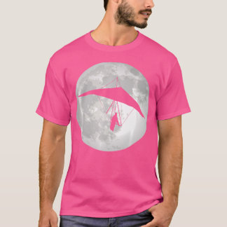 T-shirt Hang Glider Soaring Full Moon High Flying Hang Gli