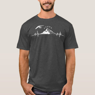 T-shirt Hang Gliding Pilot Heartbeat Hang Glider EKG