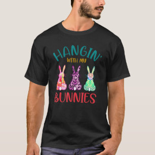 T-shirt Hangin avec mes lapins Drôle Mignonne Famille Ense