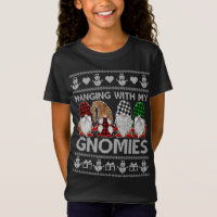 Hanging With My Gnomies Christmas Cute Gnomes Ugly