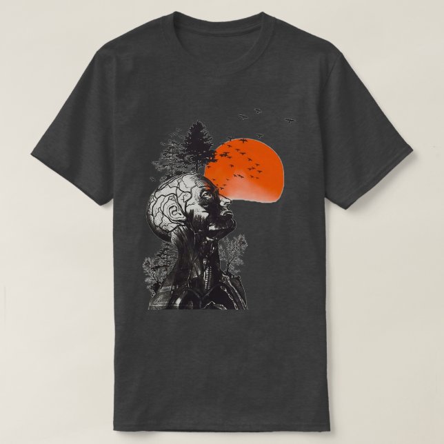 T-shirt Hangovers Alans Men Tree Halloween  (Design devant)