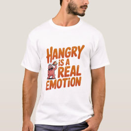 T-shirt Hangry Est Une Véritable Émotion Drôle Citation Mo