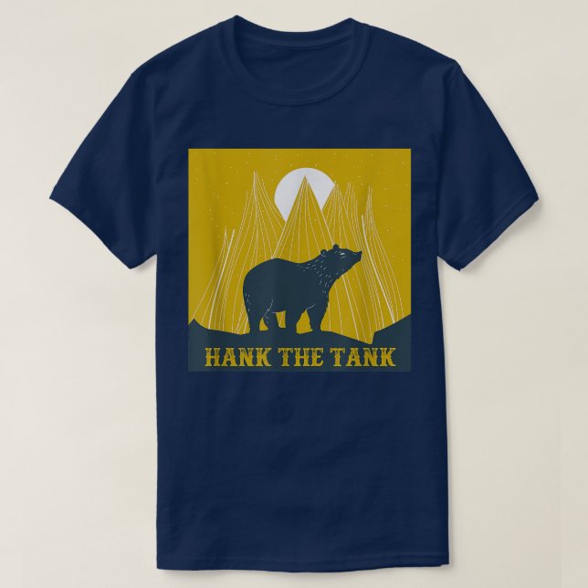 T-shirt Hank Bear California Lake Tahoe Bears Amusant (Design devant)