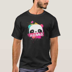 T-shirt HANNA - Belle Fille Nom Avec Panda Adorable