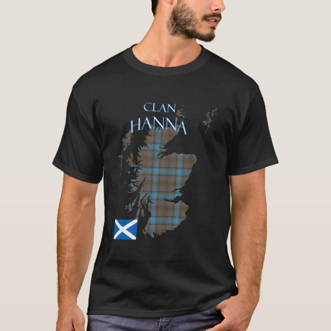 T-shirt Hanna Scottish Clan Tartan Scotland (Devant)