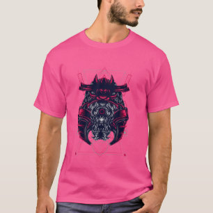 T-shirt Hannya Maske, Oni Samurai Maske, Japon Demon Krieg