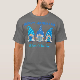 T-shirt Hanoukka Enseignant de 1ère année Gnome Chanukkah 