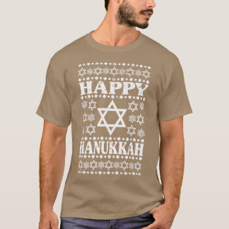 T-shirt Hanoukka Heureuse, Hommes Femmes Enfants Étoiles D