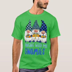 T-shirt Hanoukka Menorah Trois Gnomes juifs heureux C