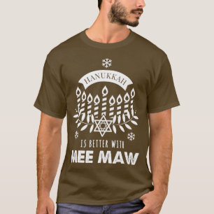 T-shirt Hanoukka va mieux avec la famille de jumelage Mee 