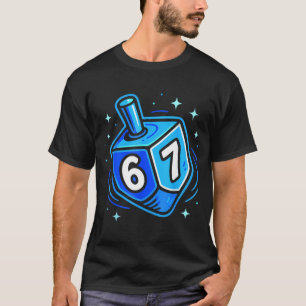 T-shirt Hanukkah 67 Six Seven Garçon Fille Enfants 67 Meme