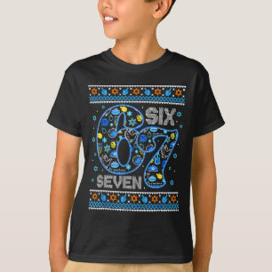 T-shirt Hanukkah 67 Six Seven Garçon Fille Enfants 67 Meme