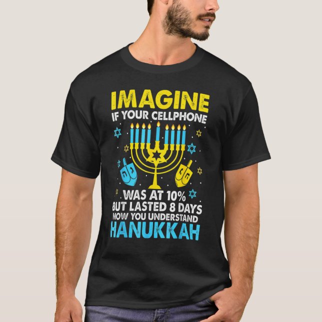 T-shirt Hanukkah Cellphone Chanukkah (Devant)