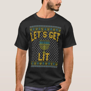 T-shirt   Hanukkah dégueu Buvons jusqu'à l'allumage