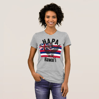 T-SHIRT HAPA HAWAII HI TRIBAL SHAKA BG