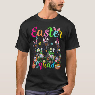 T-shirt Happ Chien Miniature Pâques Squad Bunny Ear