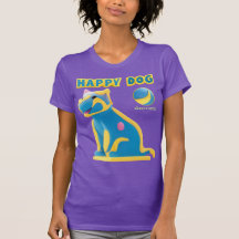 T-Shirt Happier dog
