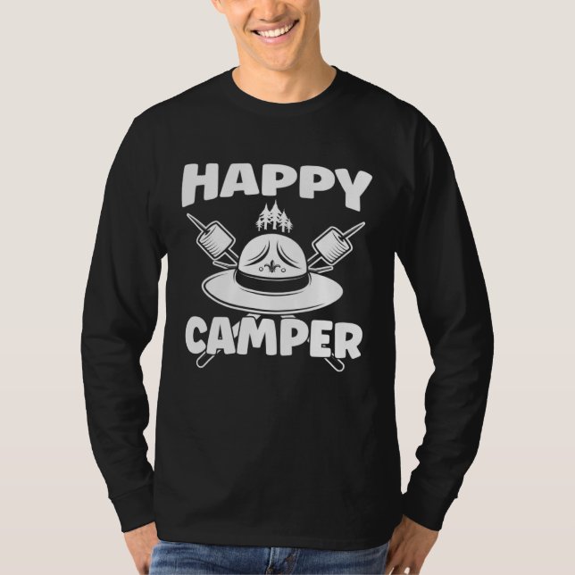 T-shirt Happiest Marshmallow Camper (Devant)