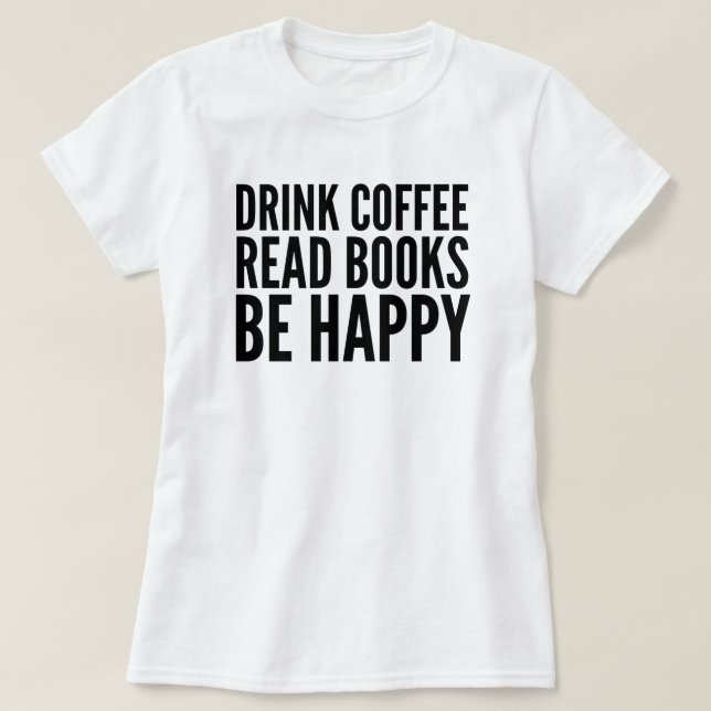 T-shirt Happiness Books (Design devant)