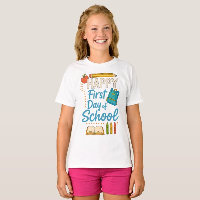 T-shirt Happy 100 Days of School Tee (Devant entier)