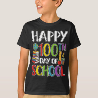 T-shirt Happy 100th Day of School Teacher Student
