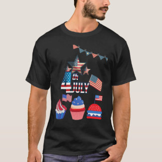 T-shirt Happy 4th Of July Patriotic American Us Flag 4th O