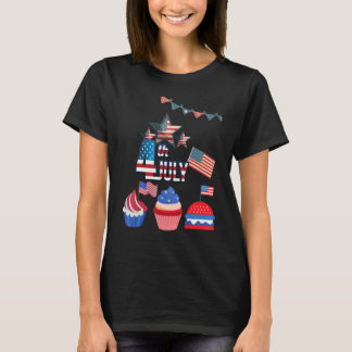 T-shirt Happy 4th Of July Patriotic American Us Flag 4th O