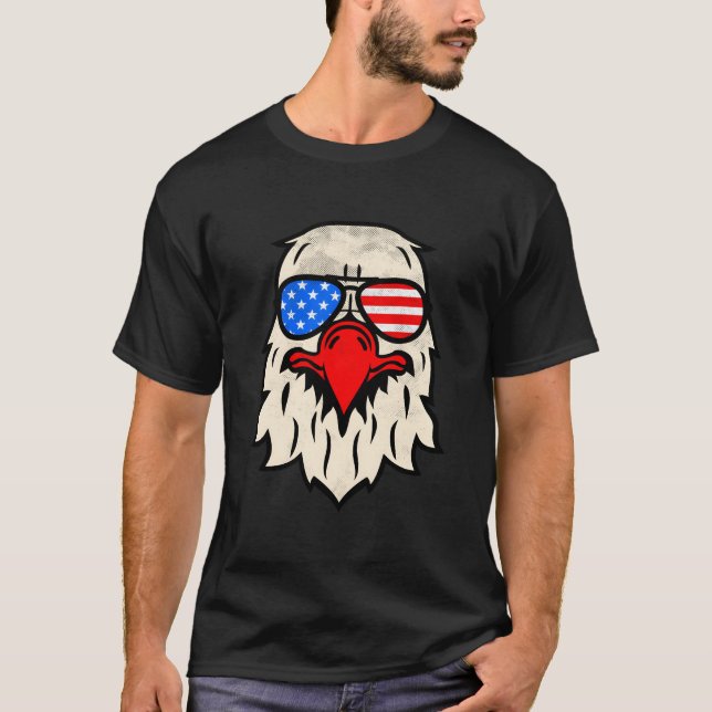 T-shirt Happy 4Th Of July Us Flag Sunglasses American Patr (Devant)