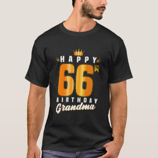 T-shirt Happy 66Th Grandma 66