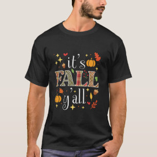 T-shirt Happy Automne Thanksgiving Turquie It's Fall Y