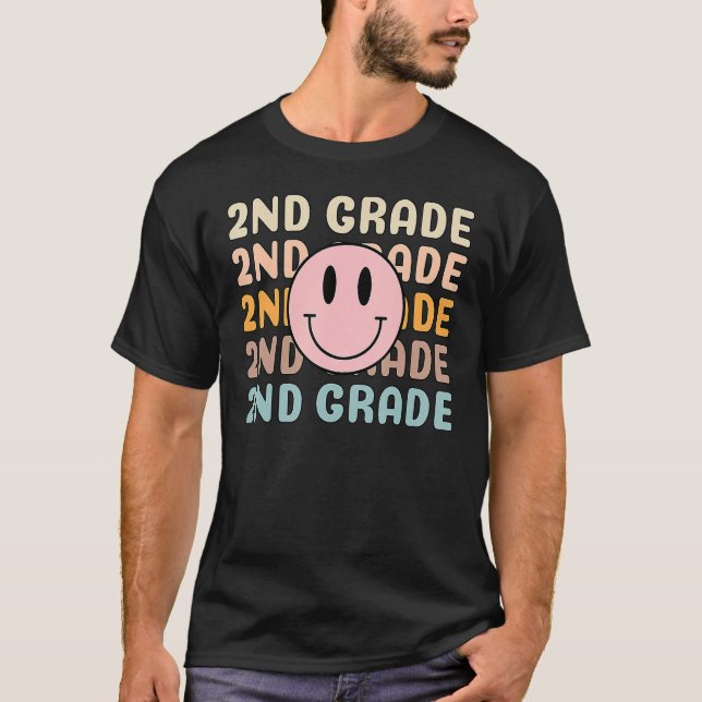 T-shirt Happy Back To School 2nd Grade Team Smiler Teacher (Devant)