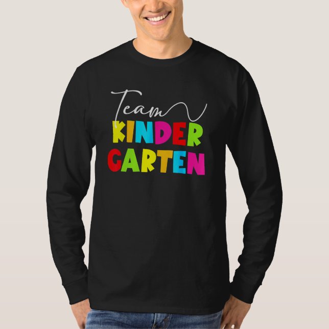T-shirt Happy Back To School Team Kindergarten Teacher Stu (Devant)