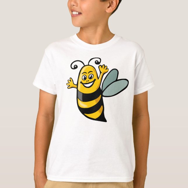 T-shirt Happy Bee - Customisé (Devant)