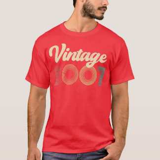 T-shirt Happy Birthday 15th 15 Year Old Vintage Gift Men W