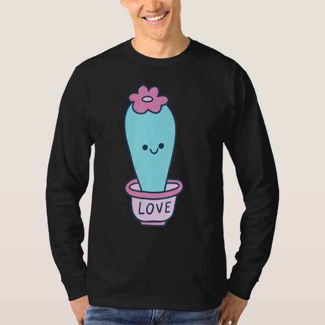 T-shirt Happy Cactus Love Pot (Devant)