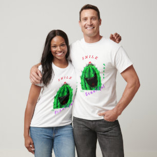 T-shirt Happy Cactus T-Sirt - Smile