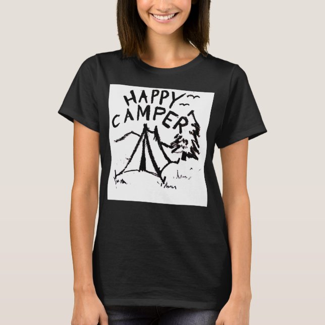 T-shirt Happy Camper (Devant)