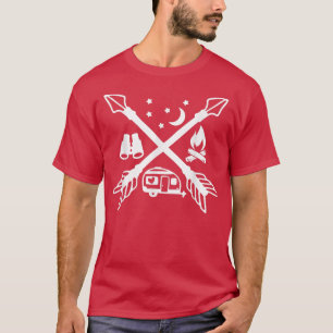 T-shirt Happy Camper Camping Drôle Cadeau Hommes Femmes En