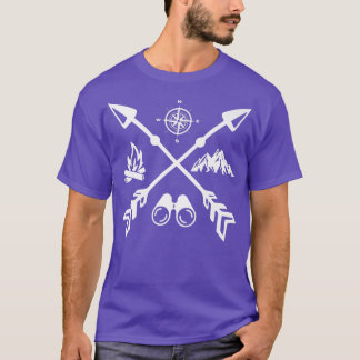 T-shirt Happy Camper Camping Drôle Cadeau Hommes Femmes En