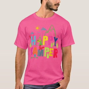 T-shirt Happy Camper Camping Drôle Hommes Femmes