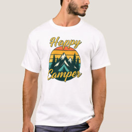T-shirt Happy camper, camping vibes