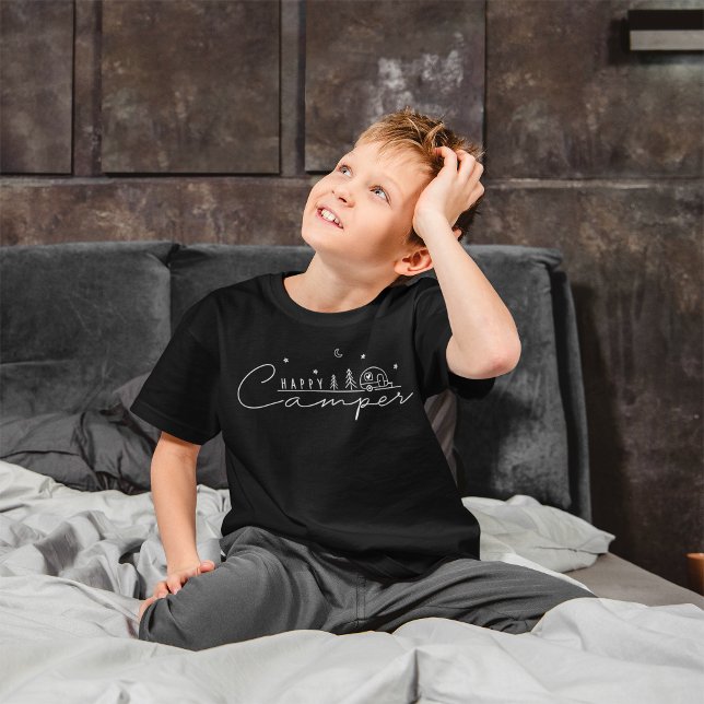T-shirt Happy Camper Silhouette (Happy Camper Silhouette T-Shirt)